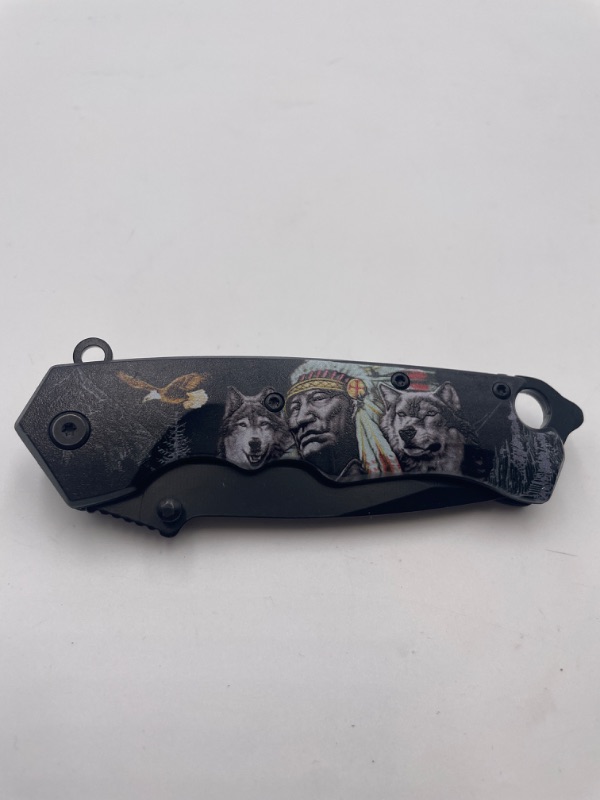 Photo 1 of 4.75 INCH NATIVE EARTH FOLDER POCKET KNIFE NEW