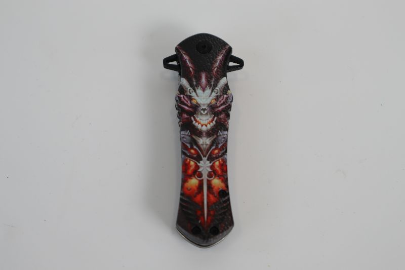 Photo 2 of MUKTI FACE HORNS FIRE POCKET KNIFE NEW 