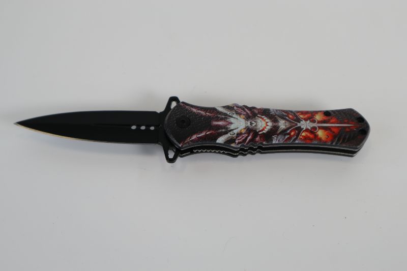 Photo 1 of MUKTI FACE HORNS FIRE POCKET KNIFE NEW 