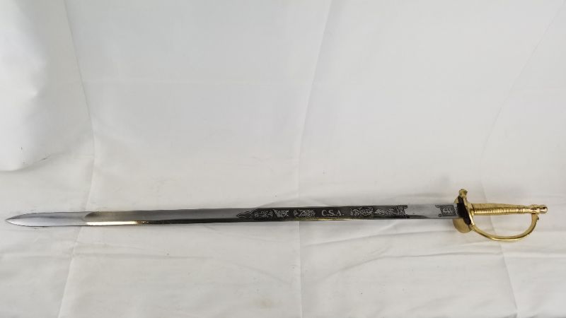 Photo 1 of CSA CONFEDRATE CAVALRY WAR SWORD NEW