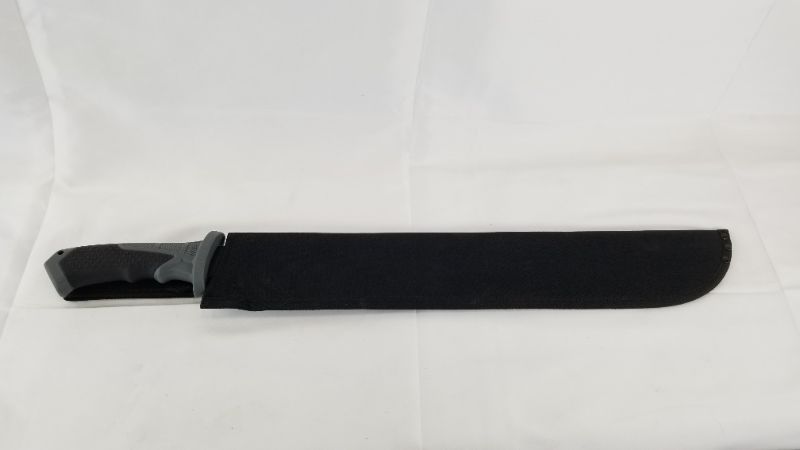 Photo 3 of 19 INCH MACHETE KNIFE WITH GRIP HANDLE CASE LOOPS ONTO BELT NEW