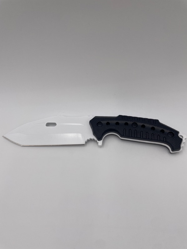 Photo 1 of RAZOR TACTICAL WHITE BLACK SPHERE HUNTING KNIFE NEW 