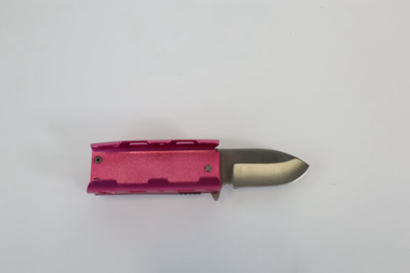 Photo 1 of MINI PINK LIGHTER HOLDER POCKET KNIFE WITH CLIP NEW