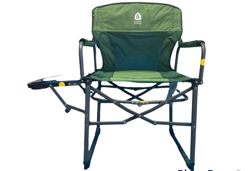 Photo 3 of 257611…Sierra designs compact folding director chair with side table and handle easy transport and storage 