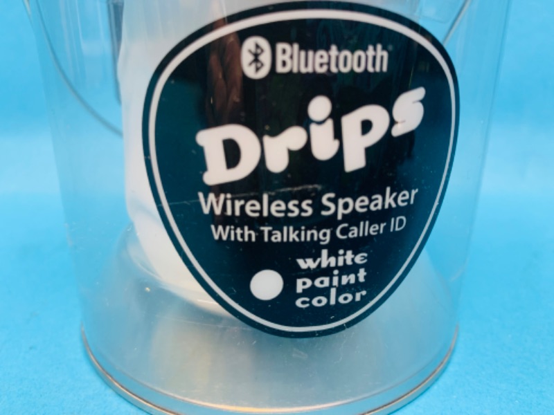 Photo 2 of 257697…Drips Bluetooth wireless speaker with talking caller ID - white paint color