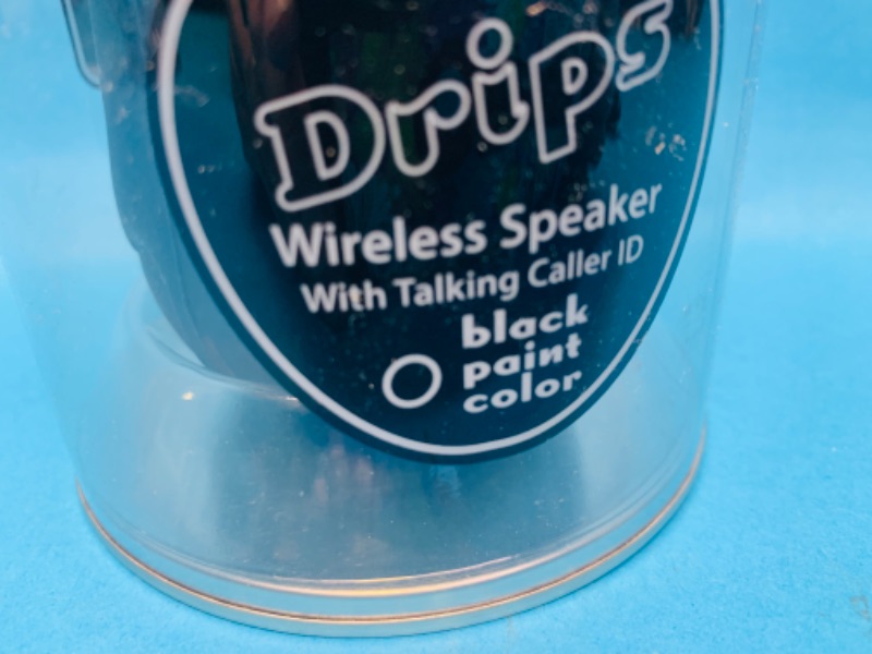 Photo 2 of 257699… Drips Bluetooth wireless speaker with talking caller ID - black  paint color