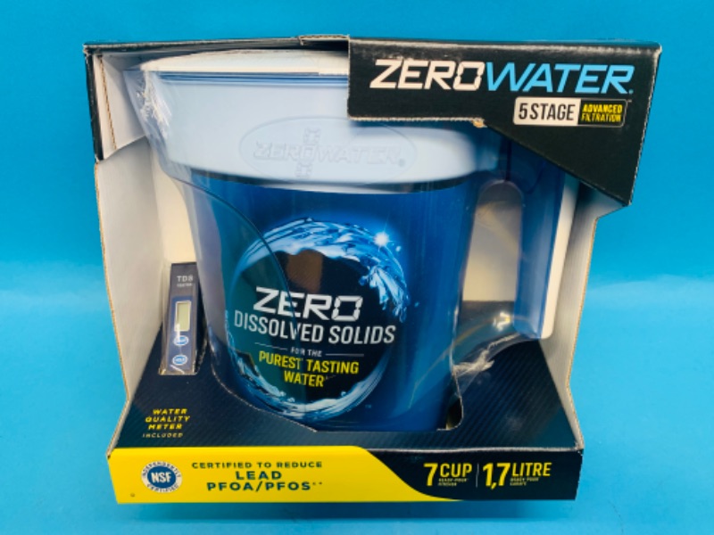 Photo 1 of 257701… Zero Water 5 stage filtration pitcher with quality meter- 7 cup