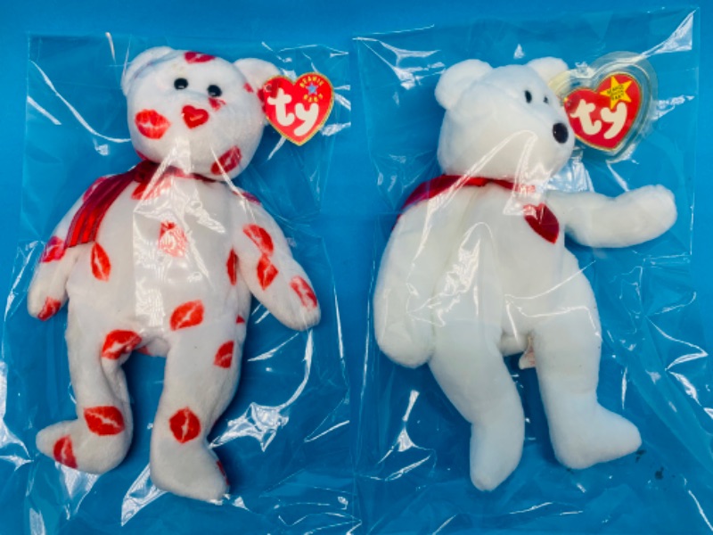 Photo 1 of 257758… 2 TY beanie babies in plastic bags 