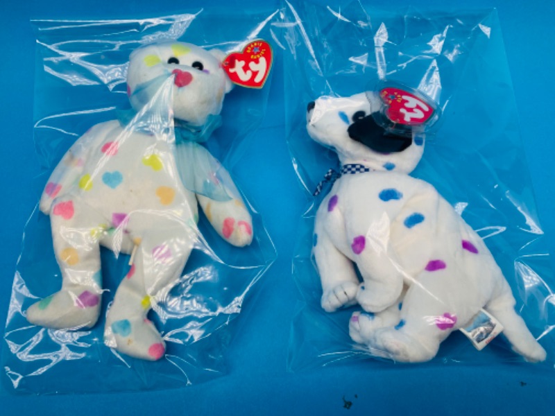 Photo 1 of 257779… 2 TY beanie babies in plastic bags 