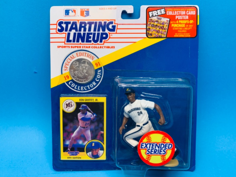 Photo 1 of 257785… starting lineup Ken Griffey Jr. figure and coin