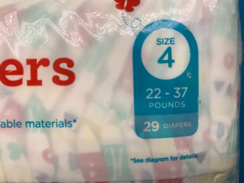 Photo 2 of 257794… 87 eco-friendly Honest Diapers size 4 - three packs of 29 