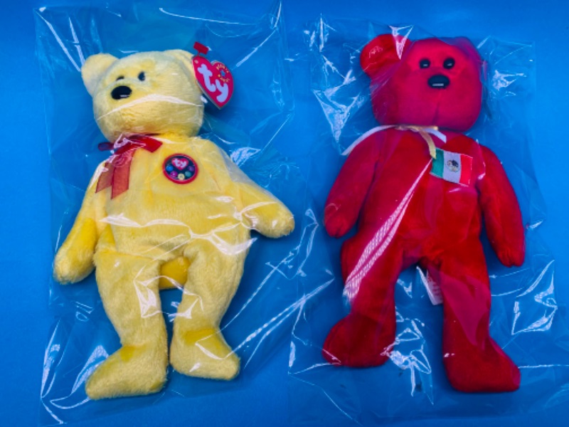 Photo 1 of 257807… 2 TY beanie babies in plastic bags 