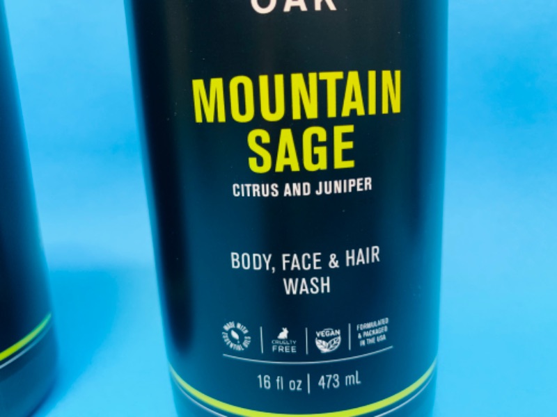 Photo 2 of 257939…2 bottles of Barrel and Oak mountain sage body, face, and hair wash 16 oz. Each