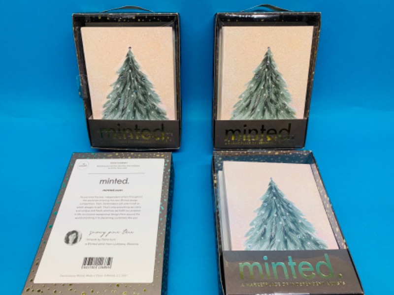 Photo 1 of 258015…40 glittery Christmas cards - 10 per box