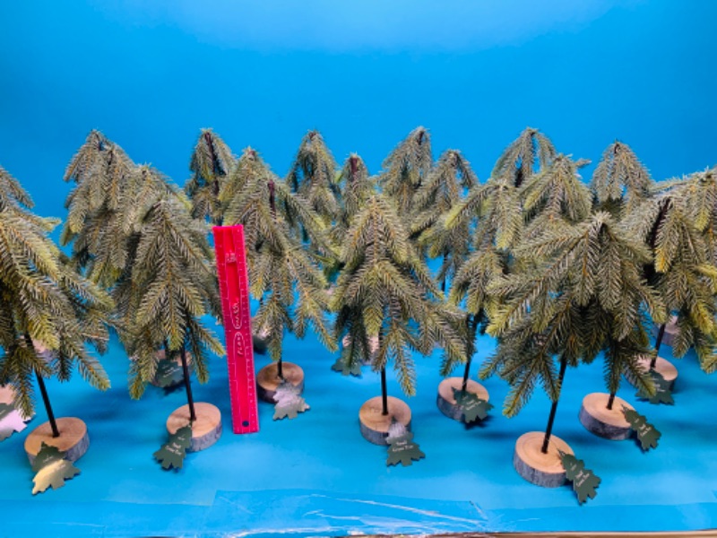 Photo 1 of 258044…24 great wedding/holiday party centerpieces small 14” trees 