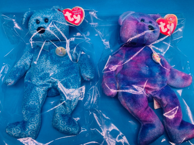 Photo 1 of 258146…2  TY beanie baby bears in plastic bags 