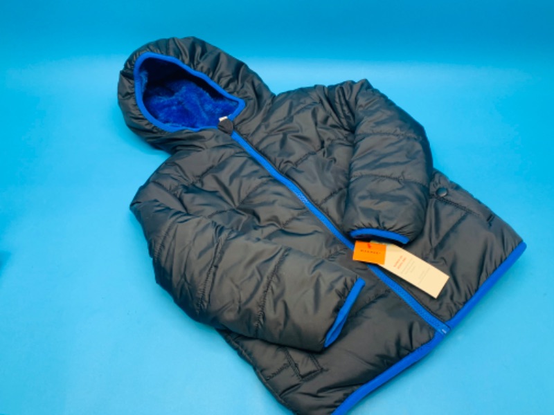 Photo 1 of 258262…kids size xs 4-5 reversible warm coat 