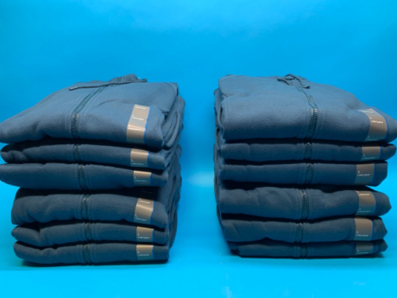 Photo 1 of 258328… 12 ladies size large fleece hooded jackets 