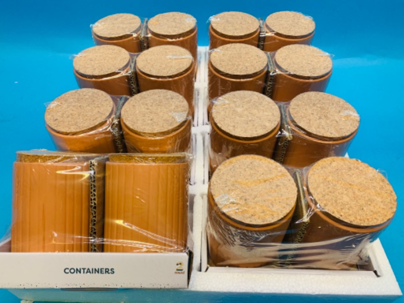 Photo 1 of 258335…16 lidded containers for decorative use only 