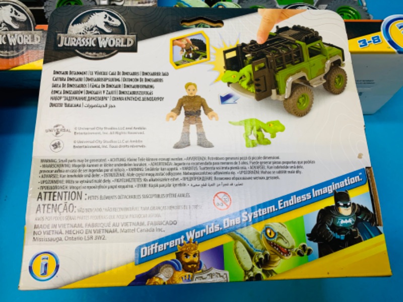 Photo 3 of 258383…8 Jurassic World imaginext 3-8 Jeep toys 