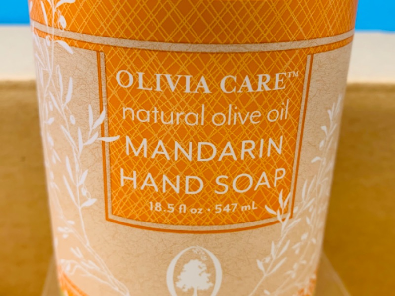 Photo 3 of 258406…10 bottles of Olivia care vegan olive oil mandarin hand soap 18.5 oz each