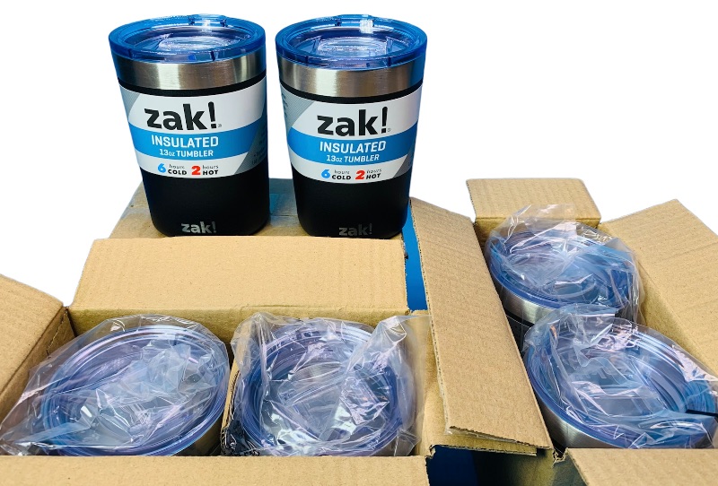 Photo 1 of 258414…6 Zac! 13 oz. Insulated tumblers 6 hours cold 2 hours hot