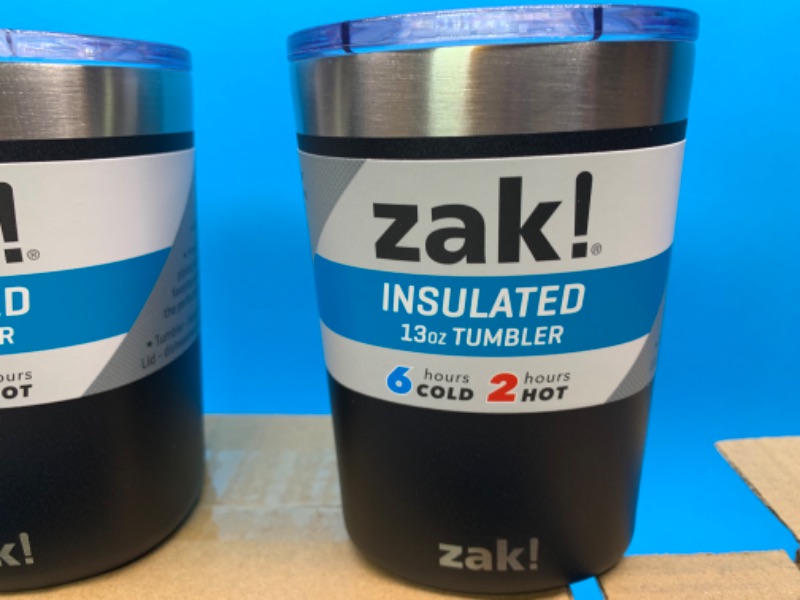Photo 1 of 258417… 6 Zac! 13 oz. Insulated tumblers 6 hours cold 2 hours hot