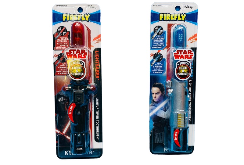 Photo 2 of 258516… 2 Disney Star Wars light up and sound toothbrushes 