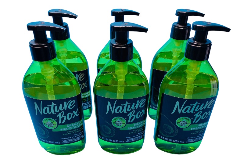 Photo 1 of 258573…6 bottles of nature’s box avacado oil shampoo 