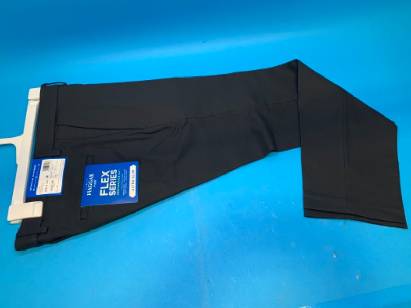 Photo 1 of 258627… mens Haggar flex performance ultra slim pants size 32w x 30L 