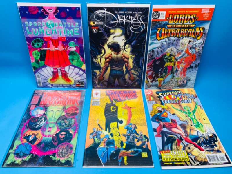 Photo 1 of 258715… 6 comics all #1’s in plastic sleeves 