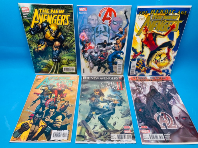 Photo 1 of 258725…  6 avengers comics in plastic sleeves 