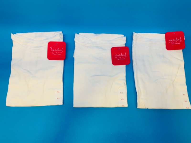 Photo 1 of 258758…3 Isabel maternity shirts size XL