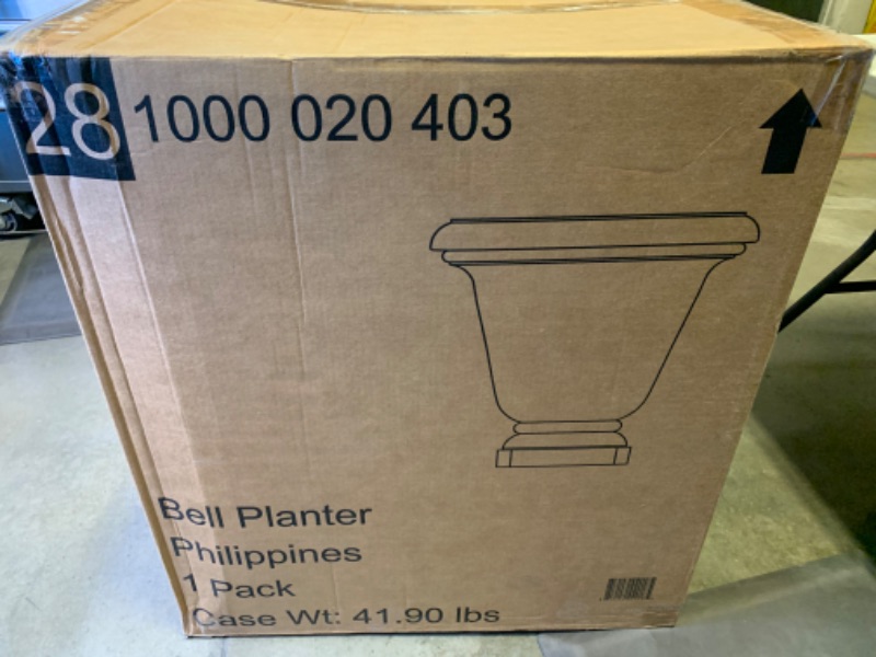 Photo 2 of 258856…huge 2 foot 6 inch resin bell planter  29.25” tall