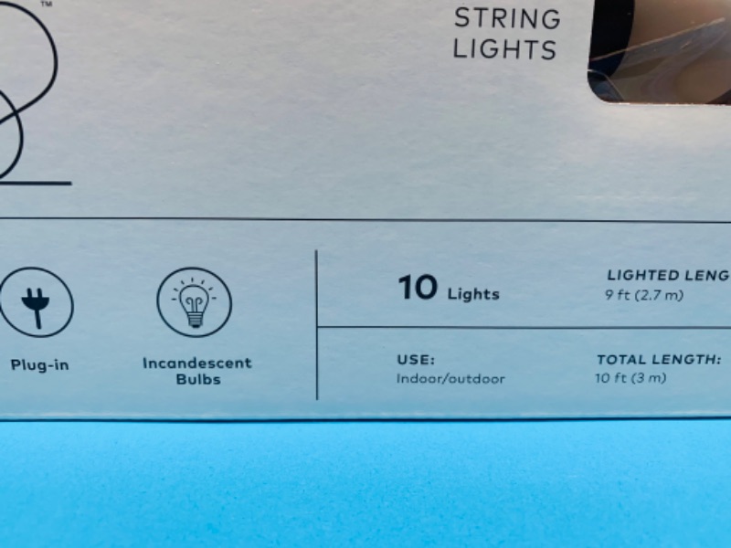 Photo 1 of 258931… box of string lights 10 foot length 10 lights per box connect up to 8 strands end to end 