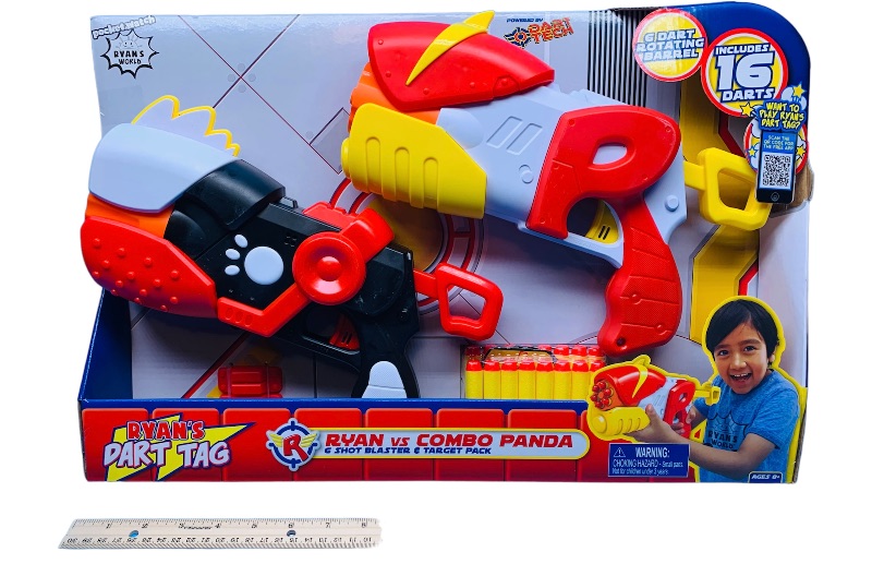 Photo 1 of 258932…Ryan’s world dart tag toy gun combo