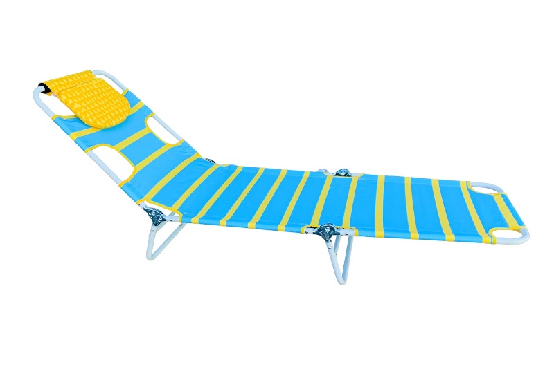 Photo 1 of 258950… sun squad beach lounger with foam pillow 