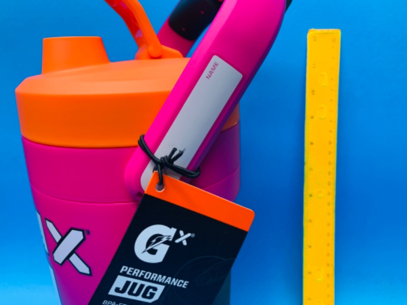 Photo 1 of 258968… Gatorade Gx 64 oz. Jugs with fence hook, name badge, leakproof flip cap 