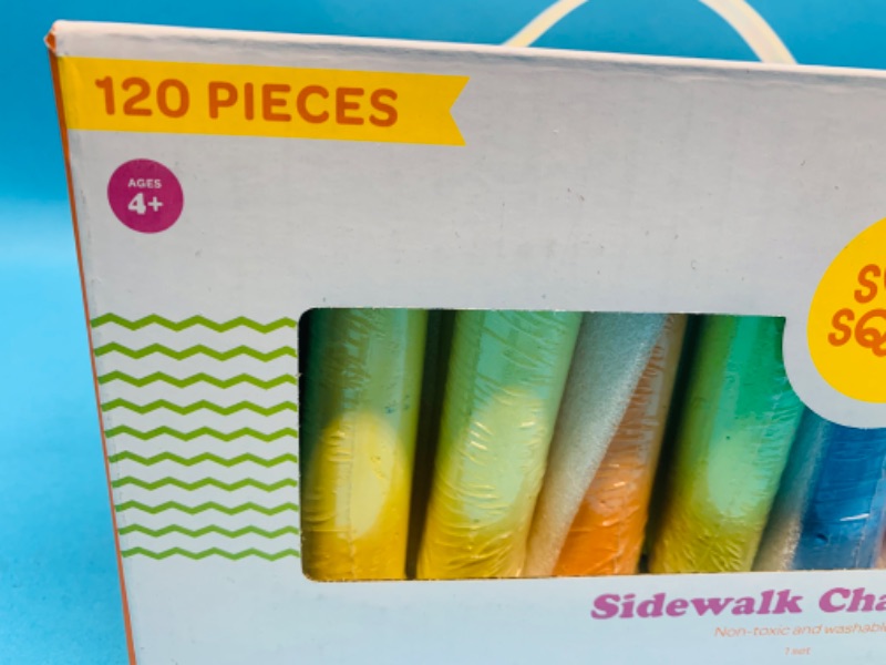 Photo 1 of 259021…sun squad 120 piece washable sidewalk chalk 