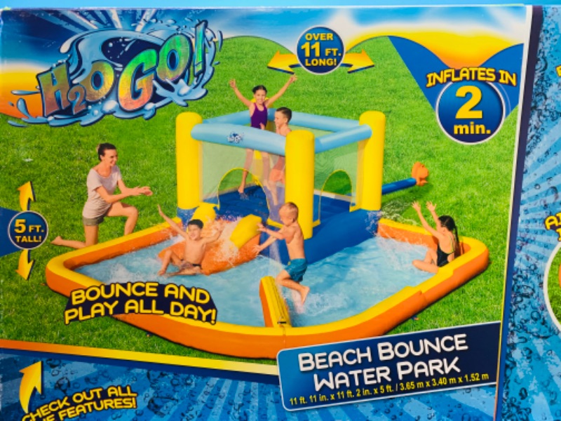 Photo 6 of 259243…H2O GO 12 foot beach bounce water park air blower included 