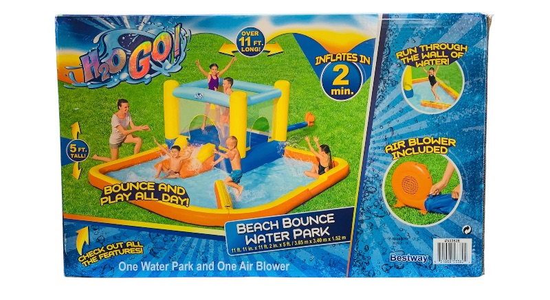 Photo 4 of 259243…H2O GO 12 foot beach bounce water park air blower included 