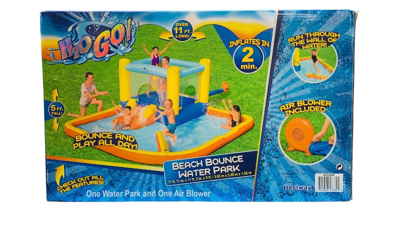 Photo 1 of 259244… H2O GO 12 foot beach bounce water park air blower included 