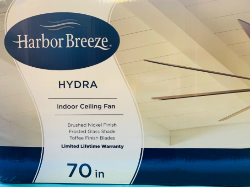 Photo 6 of 259305…  harbor breeze hydra 70” indoor ceiling fan with LED, remote, reversible motor and 2 mounting options 