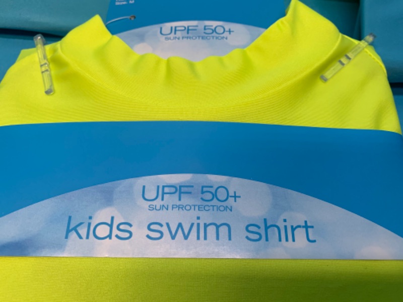 Photo 2 of 259328…6 kids long sleeve swim shirts UPF 50+ sun protection size small, medium, and large 