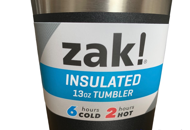 Photo 3 of 259373… 2 ZAK! Insulated tumblers 6 hours cold 2 hours hot 13 oz each 