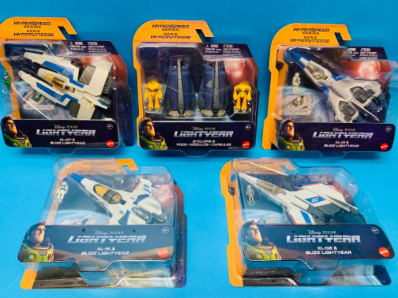 Photo 1 of 259502… 5 Disney lightyear hyperspeed series plane toys 