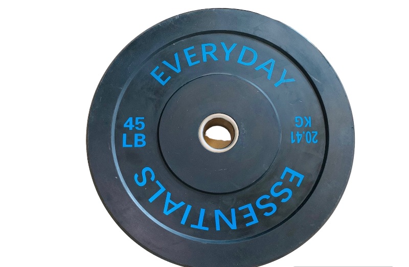 Photo 1 of 259860…everyday essentials 45 pound rubber weight plate -slightly used 