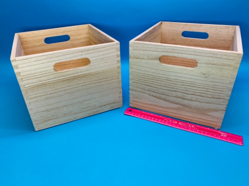 Photo 1 of 259883… 2 paulownia wood storage bins
