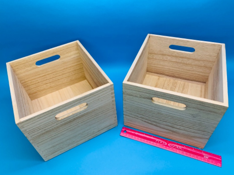 Photo 3 of 259883… 2 paulownia wood storage bins