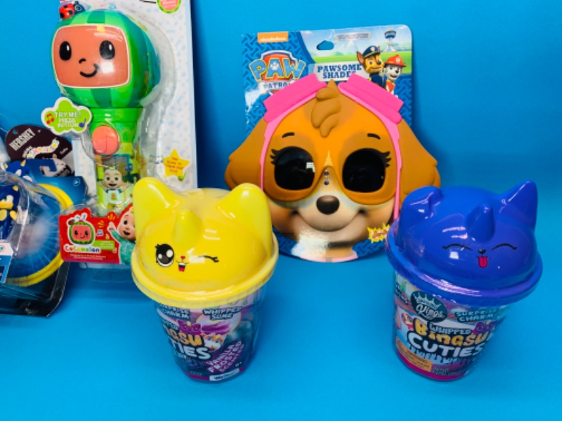 Photo 3 of 259892…toys- cocomelon, paw patrol, squishmellow , slime, and more